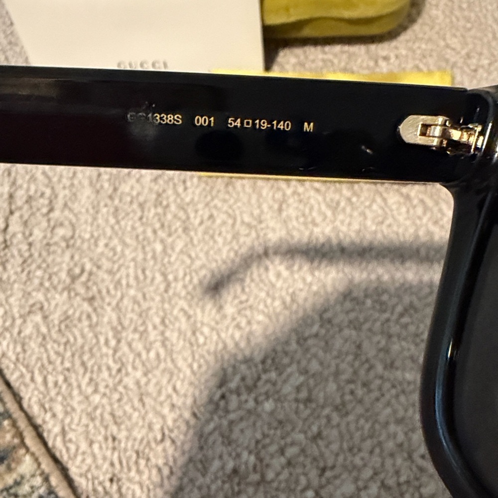 Gucci Sunglasses GG1338S 001 Black Gray - Picture 5 of 11